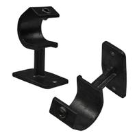Doos Leuningdrager met inleg - zwart-C / 33,7 mm (50 stuks)
